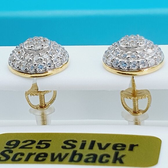 14K Gold Plated 925 Sterling Silver CZ Beautiful Earrings for Women, 1U… - Picture 10 of 11